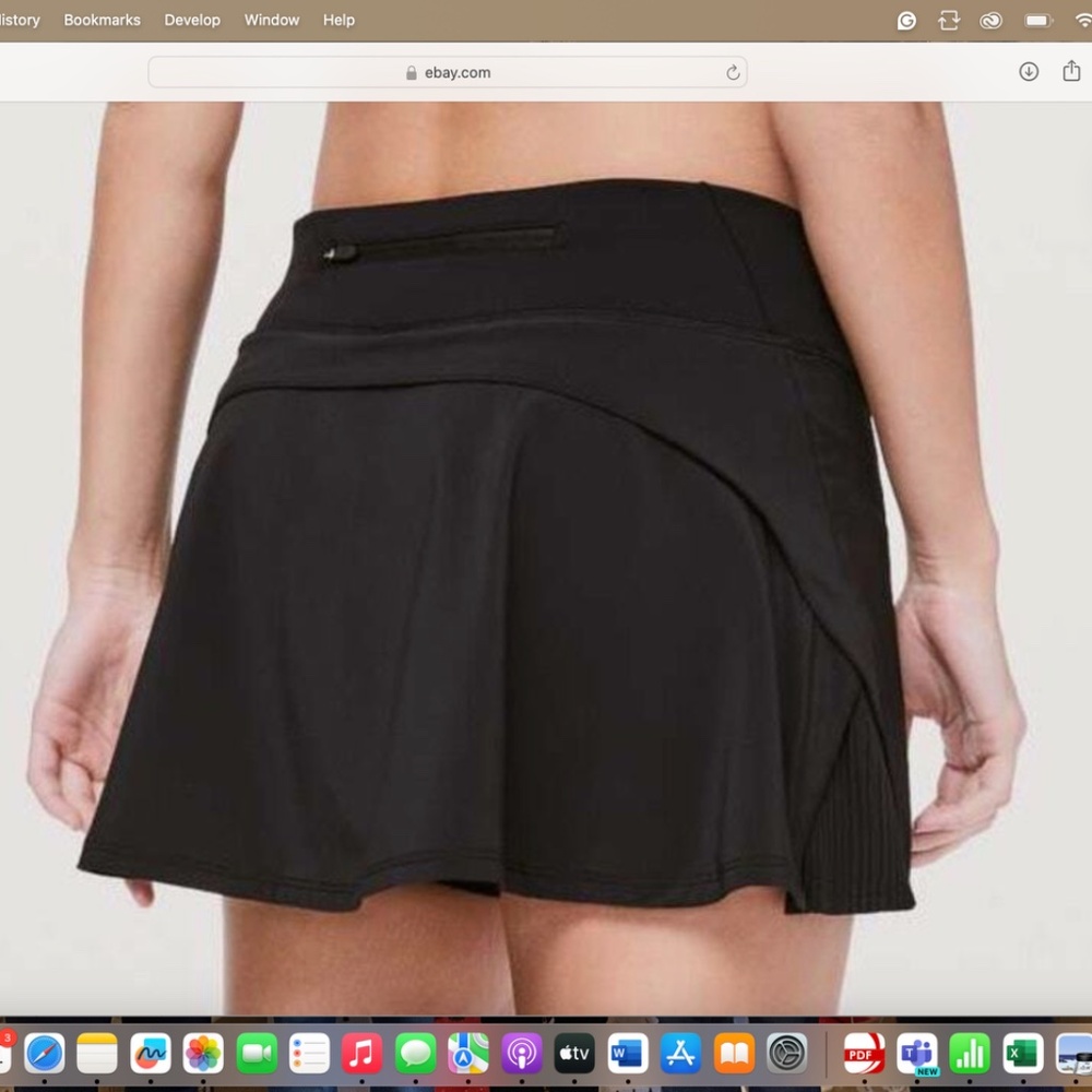 lululemon athletica Black Skort